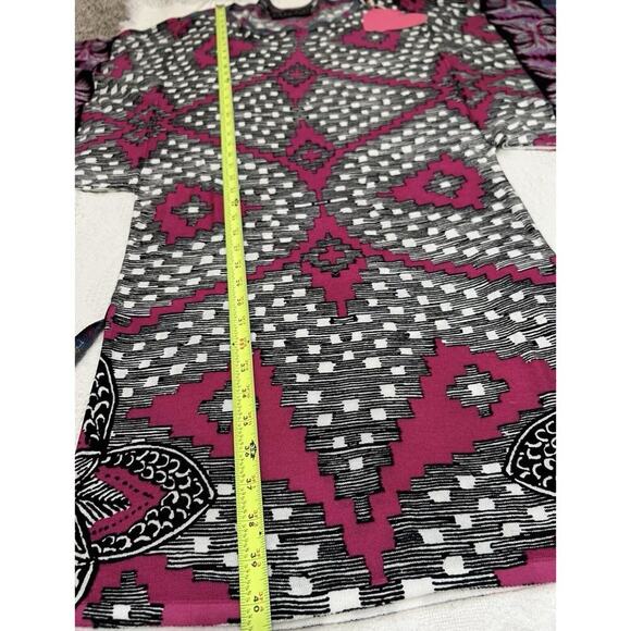 Custo Barcelona Y2K Geo Pattern Kimono Sleeve Mini Dress Size S - Picture 11 of 16